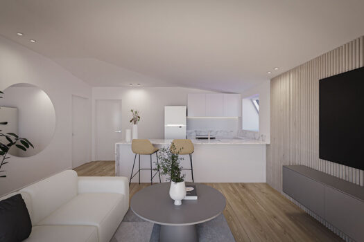 Se vende piso en Miño, con jardín y orientado al sur
