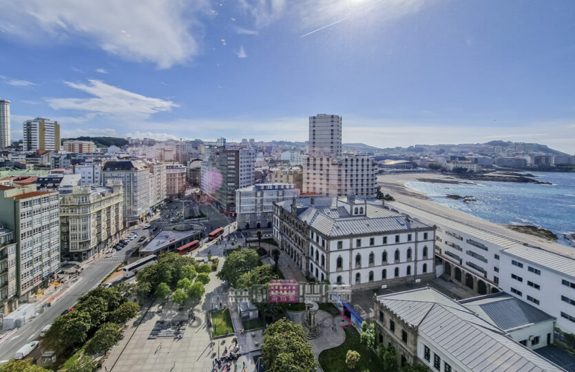 Se vende piso en el centro de A Coruña con vistas